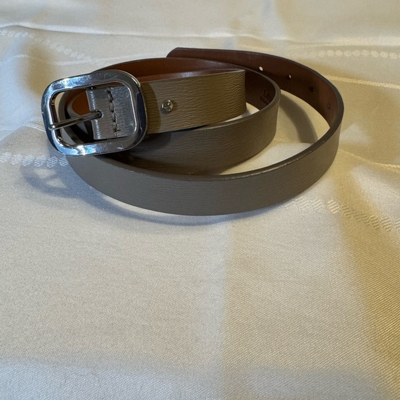 Ralph Lauren Size Large Brown/gray Leather Belt - Picture 1 of 6
